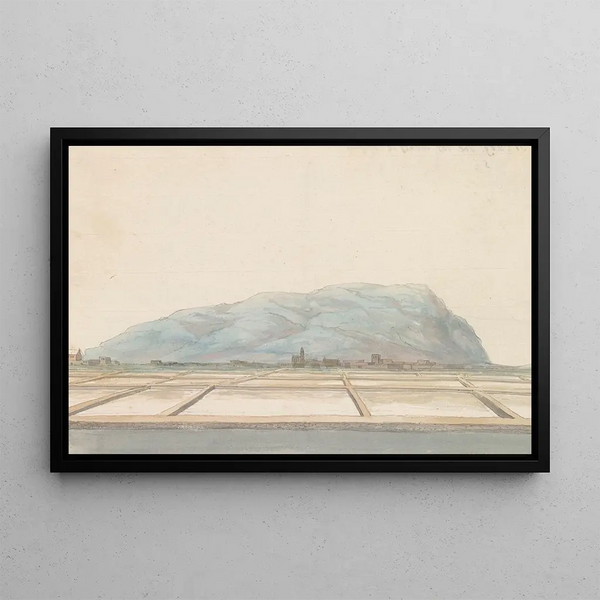 AbrahamLouisRodolphe Ducros - Gezicht op de zoutpannen van Trapani.webp