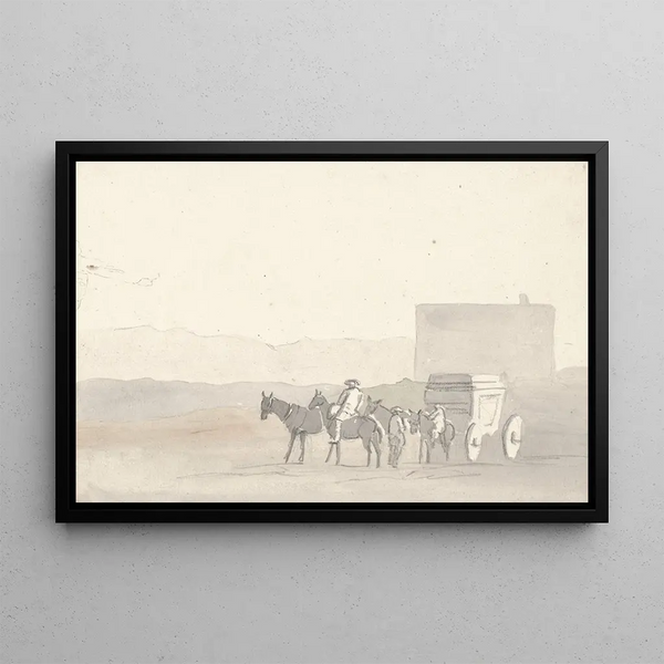 AbrahamLouisRodolphe Ducros - Halteplaats onderweg voor aankomst in Terracina.webp