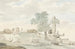 Vestiges du temple d'Hercule dans les murs de l'ancienne Agrigente - Abraham Louis Rodolphe Ducros — vy av konstverket