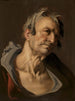 Tête d'un vieil homme - Abraham Bloemaert — vy av konstverket