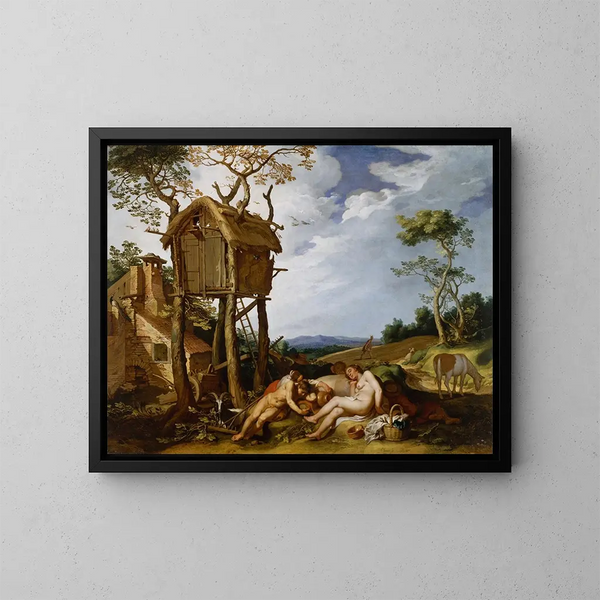 Parabole du blé et de l'ivraie - Abraham Bloemaert — inramlat konstverk på väggen