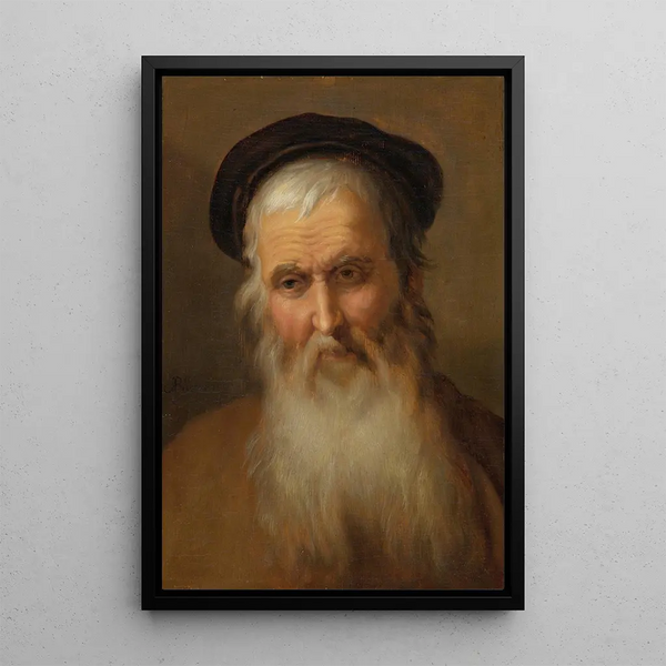 porträtt av en äldre man - Abraham Bloemaert — inramlat konstverk på väggen