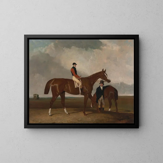 Abraham Cooper - Elis at Doncaster Ridden By John Day With His Van In The Background.webp