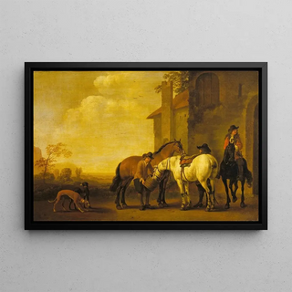 Abraham Van Calraet - Halt at an Inn.webp