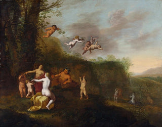 Abraham van Cuylenborch - Bacchus and Nymphs in a Landscape.webp