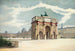 La cour du Louvre avec l'arc de triomphe du Carrousel - Achille La Niece — vy av konstverket