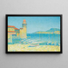 Le Port de Collioure - Achille Laugé — inramlat konstverk på väggen