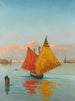 Vue à travers la lagune de Venise - Achille Vertunni — vy av konstverket