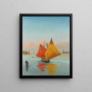 Achille Vertunni - View across the lagoon venice.webp