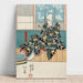 Reproduktion av målningen Skådespelare i rollen som Ashikaga Yorikane i Date Kurabe Okuni Kabuki - Utagawa Kuniyoshi