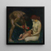 Adam och Eva, Familjen - Franz von Stuck — inramlat konstverk på väggen