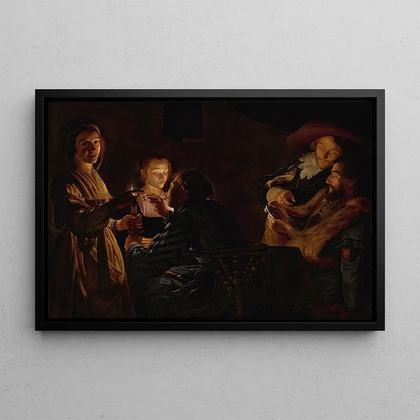 Adam de Coster - Card Players By Candlelight.webp