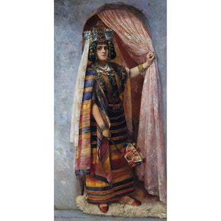 Adele Compin De Lurieux - Une Ouled Nal Au Pas De Sa Porte.webp