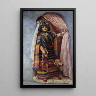 Adele Compin De Lurieux - Une Ouled Nal Au Pas De Sa Porte.webp