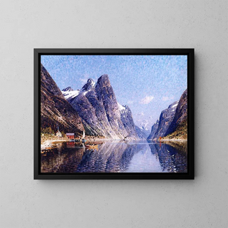 Adelsteen Normann - A Norwegian Fjord Scene.webp