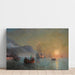 Reproduktion av målningen Adieu innan han ger sig iväg på sin resa från Port Palos i Spanien - Ivan Konstantinovich Aivazovsky