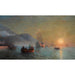Reproduktion av målningen Adieu innan han ger sig iväg på sin resa från Port Palos i Spanien - Ivan Konstantinovich Aivazovsky