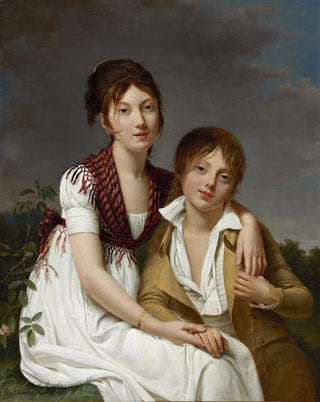 Adle Romany - Portrait Of AmlieJustine And Charlesdouard Pontois.webp