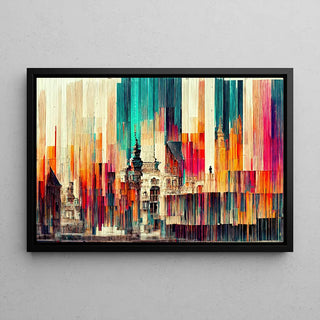 Kromatisk Urban Fusion | Abstrakt konstdekoration