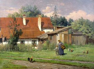 Adolf Chelius - Bauernhofidylle.webp