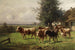 Troupeau de vaches près de Dachau - Adolf Chelius — vy av konstverket