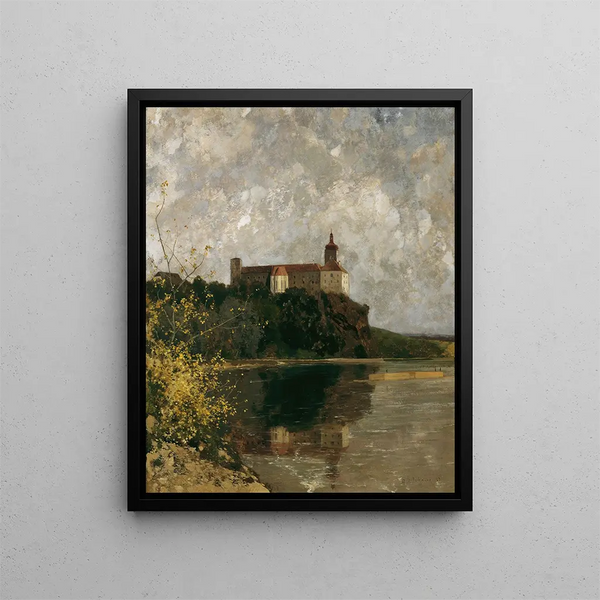 Château de Persenbeug - Adolf Ditscheiner — inramlat konstverk på väggen