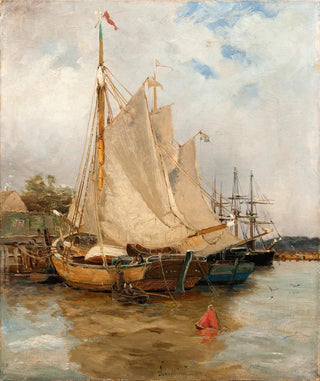 Adolf Fredrik Nordling - In the Harbour.webp