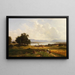 Le lac de Starnberg vu de Pöcking - Adolf Heinrich Lier — inramlat konstverk på väggen