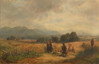 Adolf Heinrich Lier - Erntetag in Oberbayern bei Habach.webp