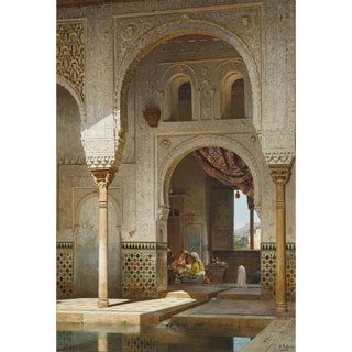 Adolf Seel - In the Courtyard of the Alhambra.webp