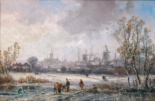 Adolf Stademann - Winter Pleasures before the City.webp