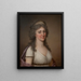 Hedvig Elisabet Charlotte 1759-1818 Drottning av Sverige - Adolf Ulrik Wertmüller — inramlat konstverk på väggen