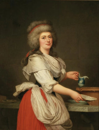 Adolf Ulrik Wertmller - Madame A Aughi Friend of Queen Marie Antoinette as a Dairymaid in the Royal Dairy at Trianon.webp
