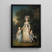 La reine Marie-Antoinette de France et deux de ses enfants se promenant dans le parc de Trianon - Adolf Ulrik Wertmüller — inramlat konstverk på väggen