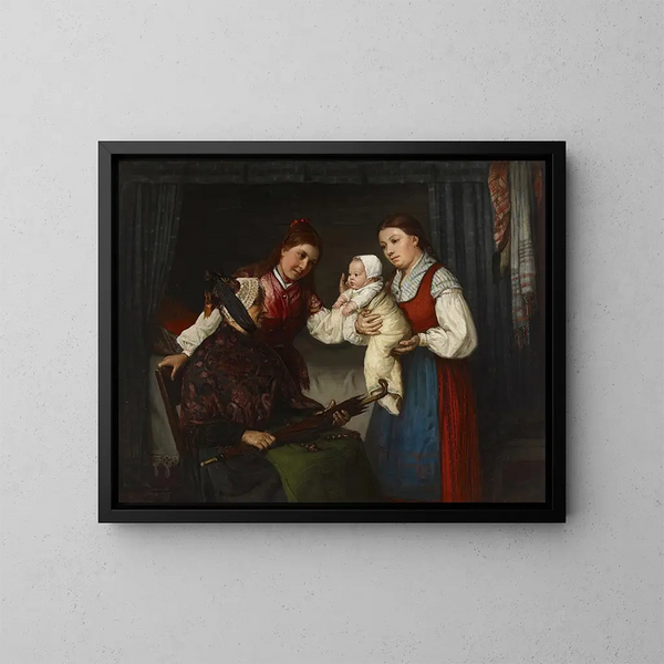 Presentation av bebisen - Adolf von Becker — inramlat konstverk på väggen