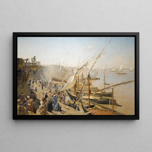 Adolf von Meckel - The Nile at Bulak.webp