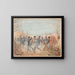 Camp du trente-deuxième régiment des volontaires de l'Indiana, compagnie A, nära Stones River, Tennessee, januari 1863 - Adolph Metzner — inramlat konstverk på väggen