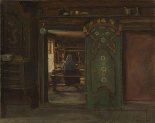 Adolph Tidemand - Woman at the Loom.webp