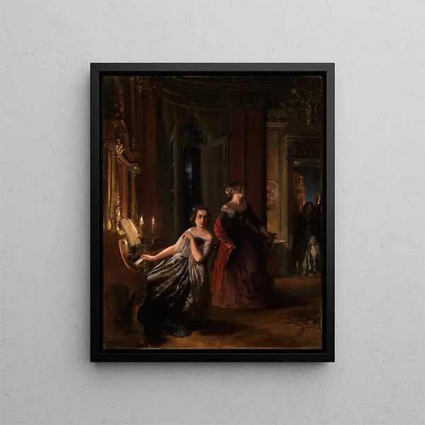 Le Strung - Adolph von Menzel — inramlat konstverk på väggen