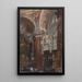 interiören i kyrkan Saint-Jacques i Innsbruck - Adolph von Menzel — inramlat konstverk på väggen