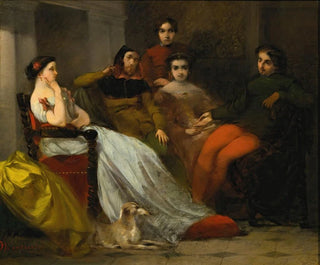 Adolphe Monticelli - Conversation Daprs Diner.webp