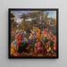 tillbedjan av de vise männen - Filippino Lippi — inramlat konstverk på väggen