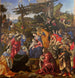 tillbedjan av de vise männen - Filippino Lippi — vy av konstverket
