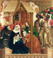Adoration des Mages Les ailes de l'autel de Wurzach - Hans Multscher — vy av konstverket