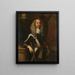 Cornelis van Aerssen 1600-62 Seigneur de Sommelsdijk Colonel de cavalerie - Adriaen Hanneman — inramlat konstverk på väggen