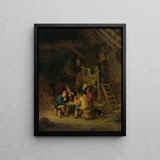 Adriaen van Ostade - Four Card Players In A Rustic Interior.webp