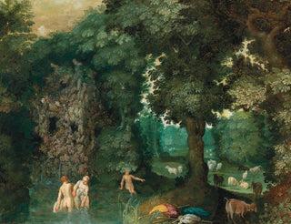 Adriaen van Stalbemt - Bathing nymphs in a forest.webp