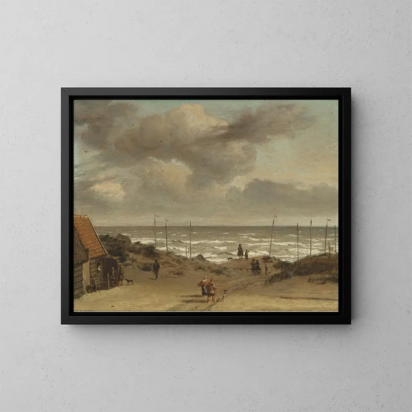Vue des dunes sur la mer - Adriaen van de Velde — inramlat konstverk på väggen