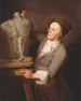 Louis-François Roubiliac modellande sitt monument över Shakespeare - Adrien Carpentiers — vy av konstverket