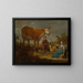 Barn och en ko - Aelbert Cuyp — inramlat konstverk på väggen
